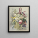 a Bouquet of flowers in a hanging basket - J. H. van Loon — framed artwork on a wall