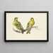 Deux linottes - J H van Loon — framed artwork on a wall