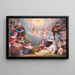 Messengers of Love Painting Matth 25 35 36 - J. Lautenschlager — framed artwork on a wall