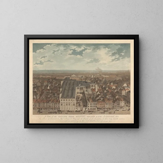 A view of the real beer brewery of Golden Lane - J. S.. Barth — framed artwork on a wall