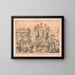 The First Session of Solomon on the Throne at Age 12 - J. S. Kolbe — framed artwork on a wall
