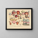 Faithful representations and descriptions of edible, harmful, and suspicious mushrooms Pl38 - J V Krombholz — framed artwork on a wall