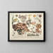 Faithful representations and descriptions of edible, harmful, and suspicious mushrooms Pl43 - J V Krombholz — framed artwork on a wall