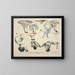 Faithful representations and descriptions of edible, harmful, and suspicious mushrooms Pl56 - J V Krombholz — framed artwork on a wall