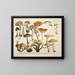 Faithful representations and descriptions of edible, harmful, and suspicious mushrooms Pl73 - J V Krombholz — framed artwork on a wall