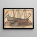 The Zoutman ship on camels - J Vos — framed artwork on a wall