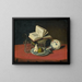 Nature morte painting - J de Clercq — framed artwork on a wall