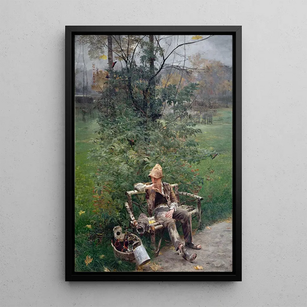An Apprentice Painter - Jacek Malczewski — framed artwork on a wall