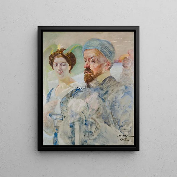 Self-portrait - Jacek Malczewski — framed artwork on a wall
