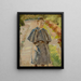 Sketch of a boy in the garden, son of artist Rafa - Jacek Malczewski — framed artwork on a wall