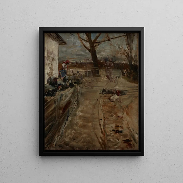 Farmhouse Painting - Jacek Malczewski — framed artwork on a wall