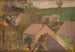 Landscape painting of a countryside with houses - Jacek Malczewski — artwork view