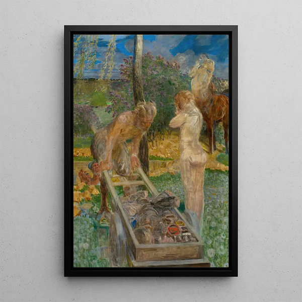 Funérailles d'un apprenti peintre - Jacek Malczewski — framed artwork on a wall