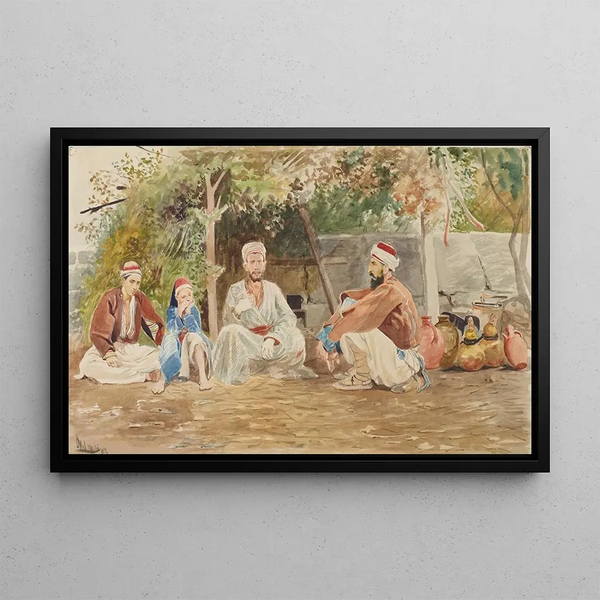 Scene of genre from Asia Minor - Jacek Malczewski — framed artwork on a wall
