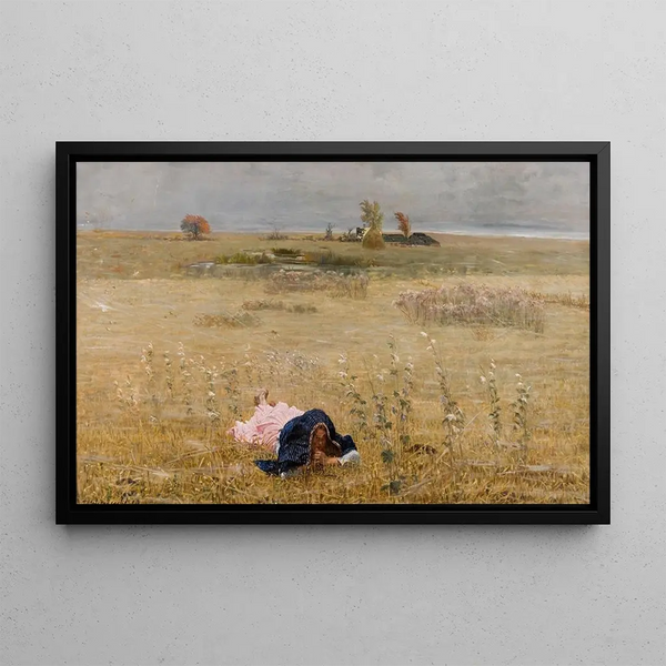 Autumn Painting - Jacek Malczewski — framed artwork on a wall