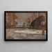 a painting Before a house in Wielgie - Jacek Malczewski — framed artwork on a wall