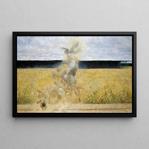 In the Dust Storm - Jacek Malczewski — framed artwork on a wall