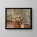 Interior painting with the chimera playing guitar - Jacek Malczewski — framed artwork on a wall