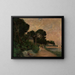 Landscape with a Palace - Jacek Malczewski — framed artwork on a wall
