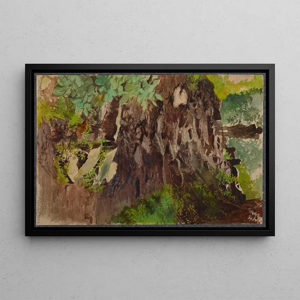 Landscape motif painting by Rozd - Jacek Malczewski — framed artwork on a wall