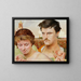 Music, right wing of the triptych - Jacek Malczewski — framed artwork on a wall