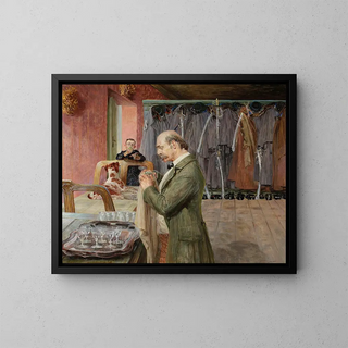 My Life, central panel of the triptych - Jacek Malczewski — framed artwork on a wall