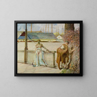 Ma vie, section droite du triptyque - Jacek Malczewski — framed artwork on a wall