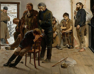 En route vers l'exil, prisonniers - Jacek Malczewski — artwork view