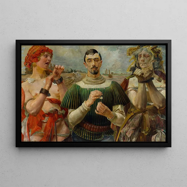 Hamlet polonais Portrait of Aleksander Wielopolski - Jacek Malczewski — framed artwork on a wall