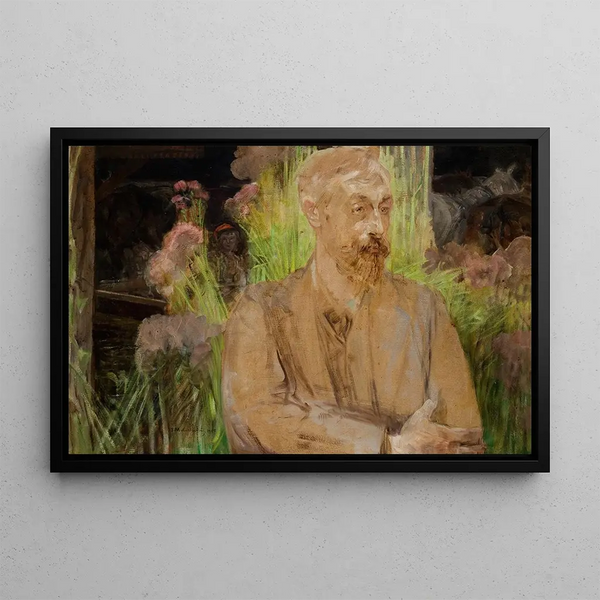 Portrait study, Stanisław Dębicki, painter - Jacek Malczewski — framed artwork on a wall