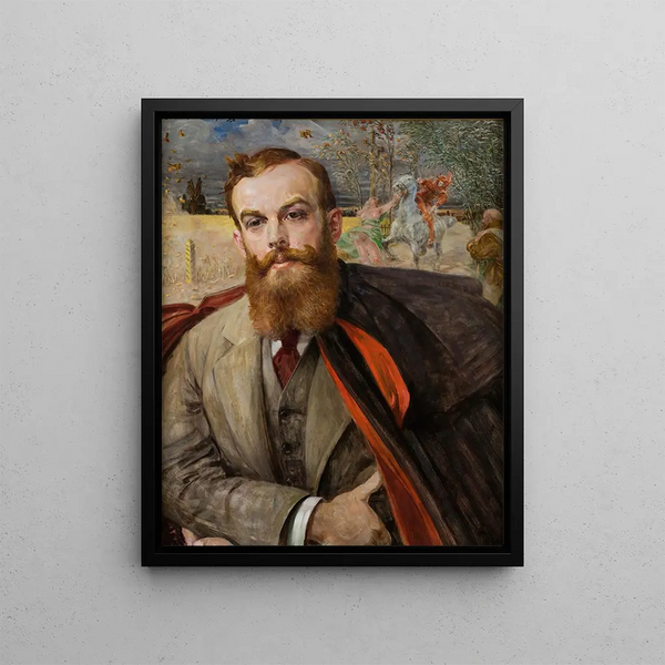 Portrait of Adam Cybulski - Jacek Malczewski — framed artwork on a wall