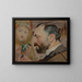 Portrait Painting of Feliks Jasieski - Jacek Malczewski — framed artwork on a wall