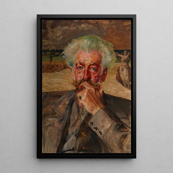 Portrait Painting of Jarosław Odrowąż-Pieniążek - Jacek Malczewski — framed artwork on a wall