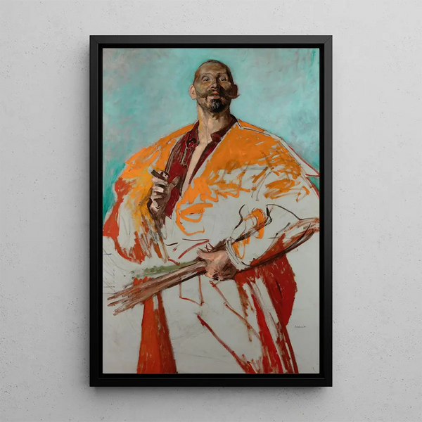 Portrait of Leon Wyczółkowski - Jacek Malczewski — framed artwork on a wall