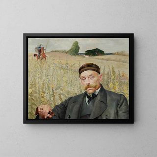 Portrait Painting of Wacław Karczewski - Jacek Malczewski — framed artwork on a wall
