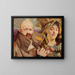 Self-portrait with my wife - Jacek Malczewski — framed artwork on a wall
