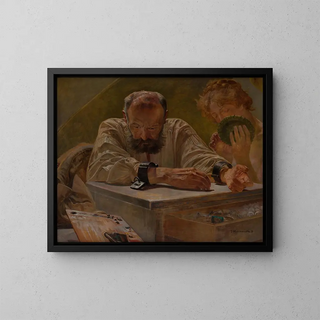 Relaxation - Jacek Malczewski — framed artwork on a wall