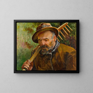 Return from the fields - Jacek Malczewski — framed artwork on a wall