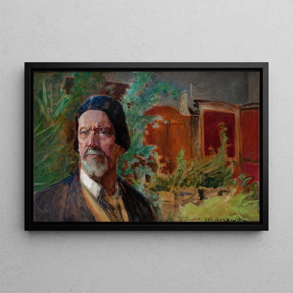 Self-portrait - Jacek Malczewski — framed artwork on a wall