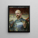Self-portrait in armor with violins - Jacek Malczewski — framed artwork on a wall