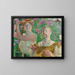 Self-portrait with muse and buddleia - Jacek Malczewski — framed artwork on a wall