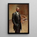 Self-portrait with palette - Jacek Malczewski — framed artwork on a wall