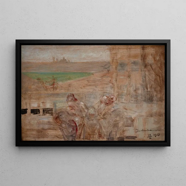 Sketch for The Poisoned Well - Jacek Malczewski — framed artwork on a wall