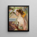 Soap Bubbles Woman with a Cup - Jacek Malczewski — framed artwork on a wall