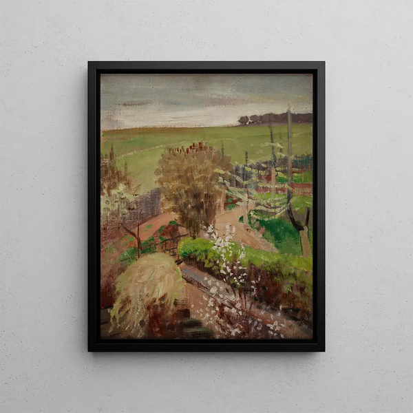 Spring Landscape Painting of the Countryside - Jacek Malczewski — framed artwork on a wall