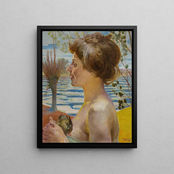 Spring Painting - Jacek Malczewski — framed artwork on a wall