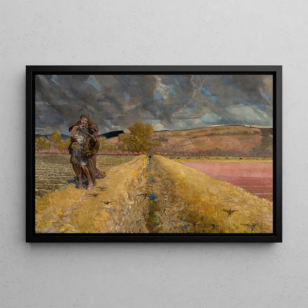 Sainte Agnès - Jacek Malczewski — framed artwork on a wall