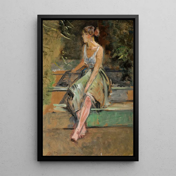 Study of a Girl - Jacek Malczewski — framed artwork on a wall
