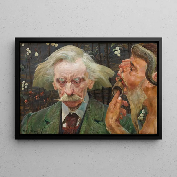 La Note inconnue - Jacek Malczewski — framed artwork on a wall