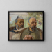 Two Old Men Heads - Jacek Malczewski — framed artwork on a wall